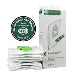 SEBO AIRBELT Filter Bag Box - E Series (8-Pack) [8300AM]