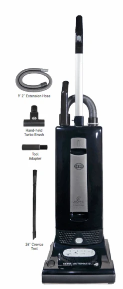 SEBO AUTOMATIC X4 Upright Vacuum With Value Pack (Black) [9501AM]
